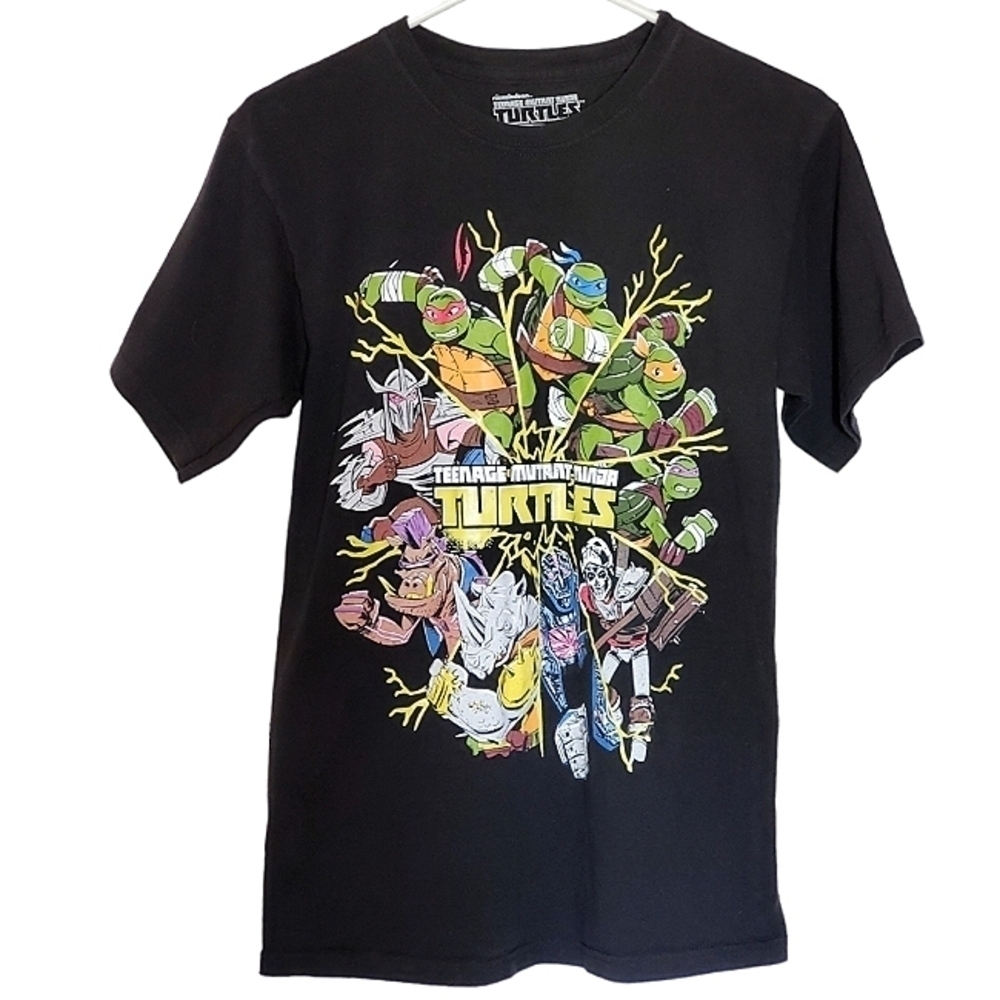 K1008 * Nickelodeon Boys TMNT Graphic Tee Black Size XL (14/16)